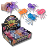 Squeezy Sugar Spider Stress Relief Kids Toy In Bulk - Assorted